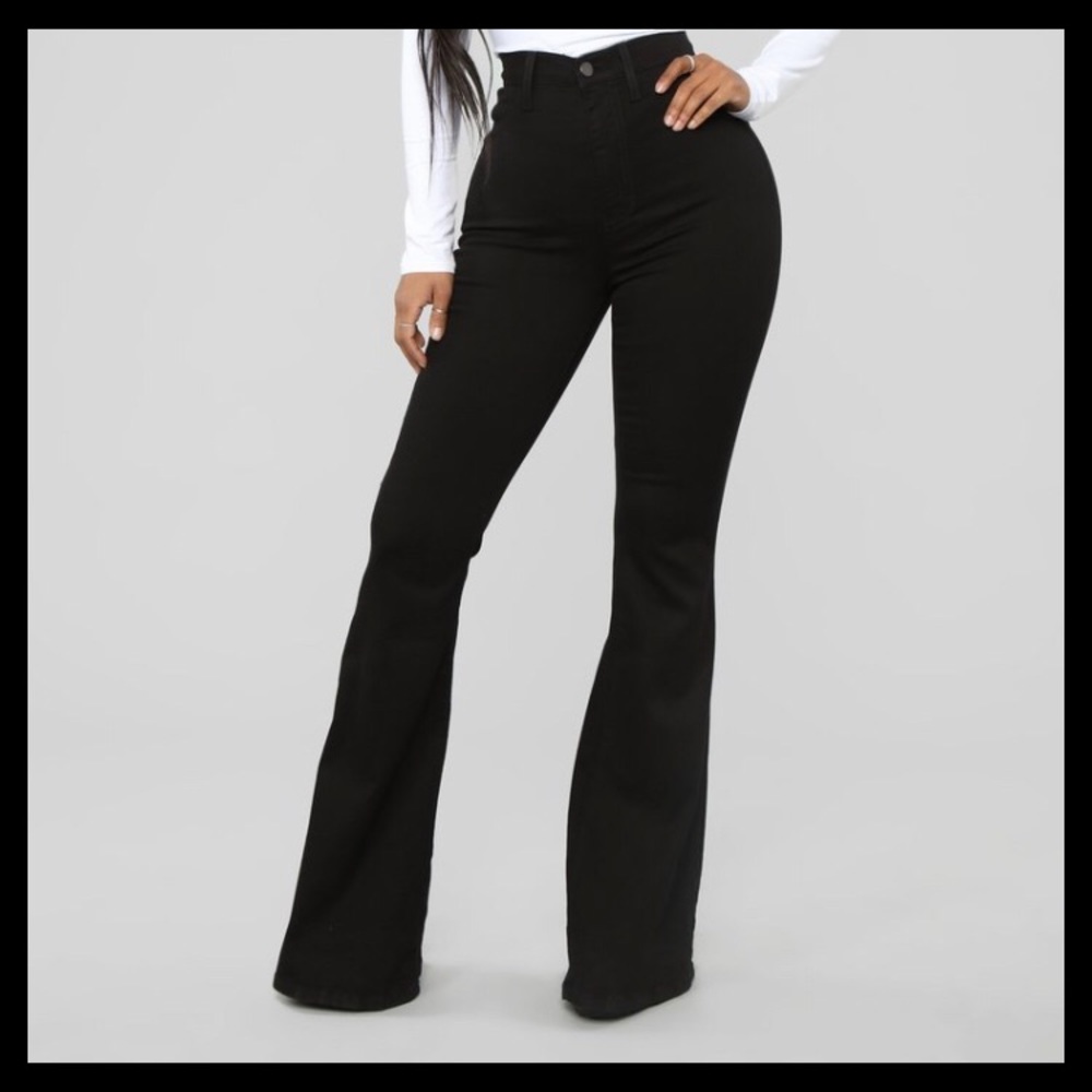 Black Bell Bottoms